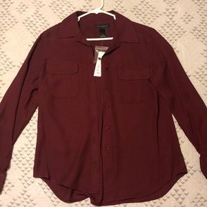 Burgundy Blouse